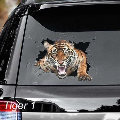 CALCOMANÍAS DE COCHE DE GRAN TAMAÑO - TIGRE - 2 OPCIONES Foto 1 de 3