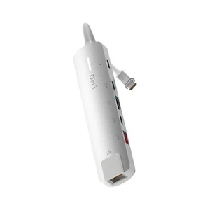 LINQ 6en1 PRO USB-C Multiport Hub 140W HDMI Docking Station Blanco "Envío Gratis" - Imagen 1 de 5