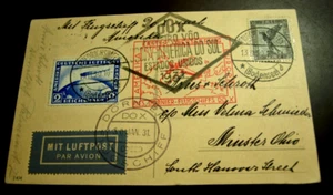 1931 ""DOX"" BILD POSTKARTE AUS DEUTSCHLAND MIT ORDNUNGSGEMÄSSEN STORNIERUNGEN - Bild 1 von 2