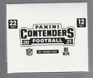 2021 PANINI CONTENDERS FOOTBALL CELLO FAT PACK BOX - 12 FACTORY SEALED PACKS - Picture 1 of 1