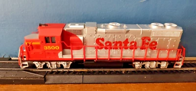 HO Scale Life Like Santa Fe diesel locomotive   no 3500 Vintage 86 - Image 1 of 4