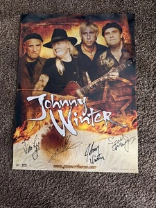 Johnny Winter Signiertes Poster - Bild 1 von 2