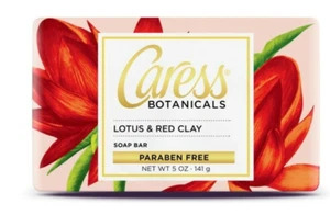 Caress Botanicals Lotus & Red Clay Bar Soap Paraben Free 5oz - 1 Bar - Picture 1 of 1