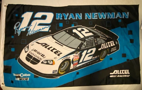 Vintage Ryan Newman Alltel Nascar Penske Racing 3 x 5 Flag Cover