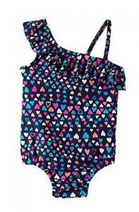 Osh Kosh Toddler Girls One Piece Heart Print Swimsuit Size 3T $32