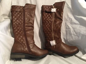 FOREVER, Mango - 21, Women's Knee High Boots, Size 6, Brown, Side Zip - Picture 1 of 6