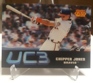 Chipper Jones 1996 Pinnacle Sportflix Baseball #97 UC3 Atlanta Braves HOF MINT