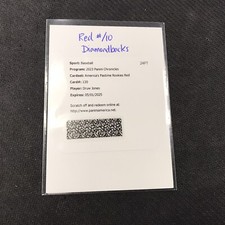 DRUW JONES Americas Pastime Auto #/10 REDEMPTION 2023 Panini Chronicles BK