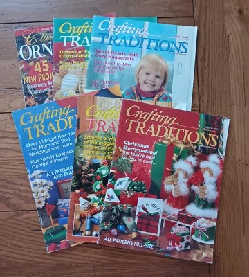 Lot of 5 Vintage Crafting Traditions Magazine, 1 Sampler, 1 Country Collection - Image 1 of 4