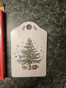 Nikko Christmastime HAPPY HOLIDAYS Christmas Tree Design Cheese & Cracker Board - Picture 1 of 12