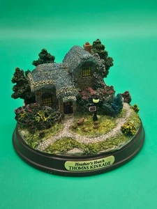 Thomas Kinkade Heather's Hutch Lighted Cabin Figure Tested And Working Vintage - Picture 1 of 5