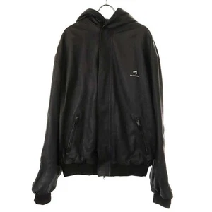 BALENCIAGA 22AW Taxi Blouson Leather 719225 TLS01 Brown 46 Used MESC-0 - Picture 1 of 5