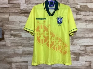 BRAZIL 1994 1995 1996 Home Football Shirt Soccer Jersey Umbro Sz M - Picture 1 of 10