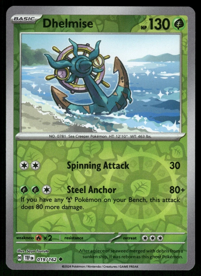 Dhelmise 019/162 TEF SV05: Temporal Forces Reverse Holo NM - Image 1 of 2