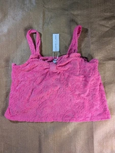Janie And Jack Mädchen Blumen Frottee Top Neu Mit Etikett Gr. S/18 Rosa - Bild 1 von 4