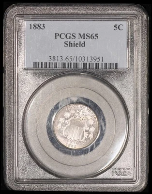 1883 Shield Nickel - PCGS MS-65 - Image 1 of 4