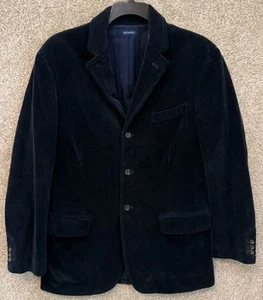 Polo Ralph Lauren Mens Navy Blue Cotton Corduroy Button Coat Jacket Size Medium - Picture 1 of 15