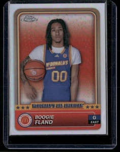 2024 Topps Chrome McDonald's All-American #79 Boogie Fland American - Refractor - Picture 1 of 2