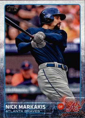 2015 Topps Baseball Card #557 Nick Markakis  - Image 1 of 2