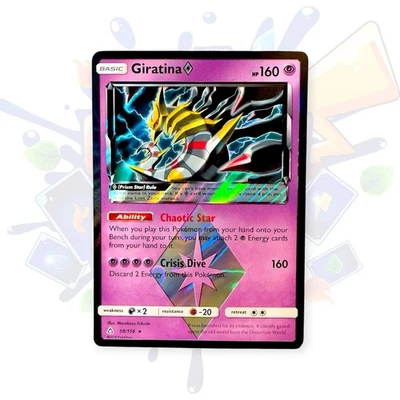 Pokemon Giratina Prism Star Holo Rare 58/156 Ultra Prism 2018 NM - Image 1 of 4