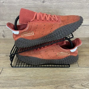 Adidas Schuhe Herren Größe UK 9 Kamanda rot Wildleder Gummisohle Originals Freizeit Turnschuhe - Bild 1 von 10