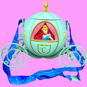 Cubo de palomitas de maíz Carriage de Cenicienta de los parques de Disney | Verde menta | Recuerdo con correa - Imagen 1 de 9