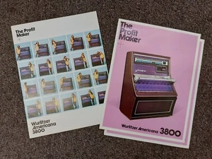 Lot Wurlitzer 3800 Americana 'The Profit Maker' Promo Materials and Warranty 70s - Picture 1 of 4