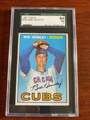 1967 Topps #256 Bob Hendley. SGC 84 NRMT - Image 1 of 2
