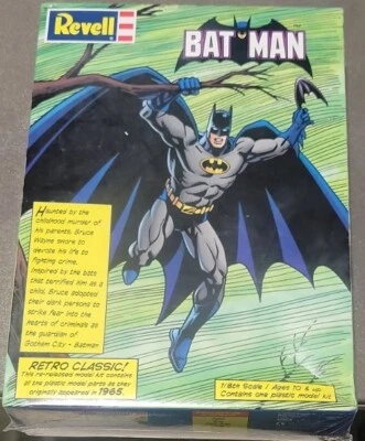 Revell Batman VTG 1999 1/8º Kit Modelo NOVO LACRADO #85-3636 Reedição Anos 1960 Aurora - Imagem 1 de 4