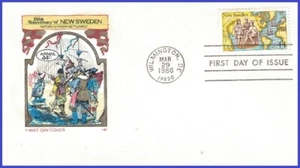 USA3 #C117 U/A HOUSE OF FARNAM 2 FDC edición conjunta con Suecia - Imagen 1 de 1