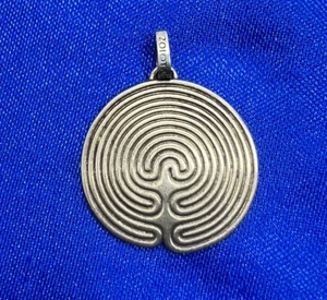 Greece Zolotas Jewelry .925 Silver Maze Pendant SS275 - Picture 1 of 5