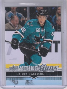 2014-15 Upper Deck #468 Melker Karlsson YG RC 