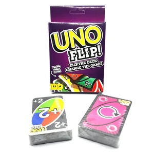 UNO Flip Card Games - Double Sided Cards Flip The Deck Change The Game 112 Cards - Picture 1 of 7