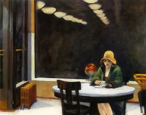 Automat Painting by Edward Hopper Art Reproduction - Picture 1 of 3