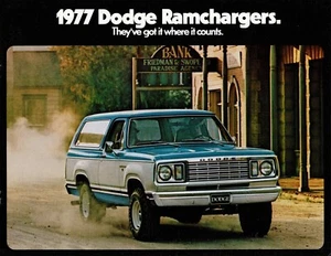 1977 Dodge Ramcharger SE 2-WD 4-WD Dealer Sales Brochure - Picture 1 of 1