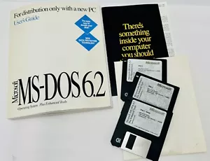 Genuine Microsoft MS-DOS 6.2 Full Version With 3.5 Disks - Picture 1 of 2