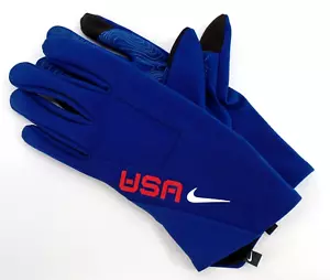 Nike Shield Phenom Running Gloves Women's Team USA Olympics Blue - Picture 1 of 5