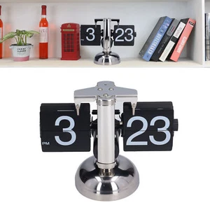 Digital Flip Clock Quartz Movement Flip Clock Retro Style Cold Heat Resistant - Picture 1 of 12