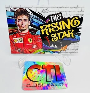 2020 TOPPS CHROME FORMULA 1 F1 CHARLES LECLERC "RISING STAR" TT-4 - TRACK TAGS - Picture 1 of 3