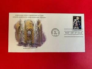 US USA UNITED STATES 1980 FDC ICM ART CHRISTMAS WASHINGTON CATHEDRAL - Picture 1 of 1