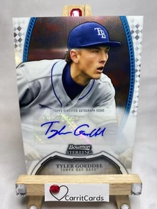 TYLER GOEDDEL 2011 Bowman Sterling Prospects Autograph Tampa Bay Rays - Picture 1 of 6