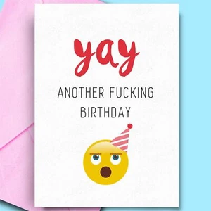 Birthday Cards For Aunt Bestfriend Girldfriend Son Fun Rude Adult Cheeky - Picture 1 of 3