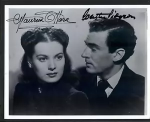 Maureen O'Hara & Walter Pidgeon - Foto autografa firmata 8x10 - How Green Was My - Foto 1 di 2