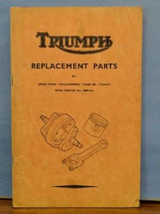 Libro de piezas originales Triumph manual velocidad doble Tunderbird Tiger 100 Trophy - Imagen 1 de 1