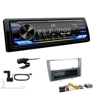 JVC KD-X472DBT Radio Bluetooth DAB+ für Peugeot 308 2007-2009 silber mit Canbus - Bild 1 von 6