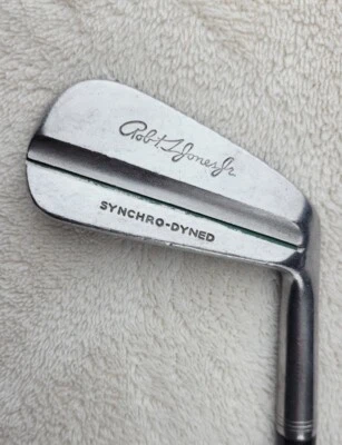 Spalding Robt T Jones Synchro-dyned RH 4 Iron 38.5" TT Rocket R Flex Leath Wrap - Image 1 of 4