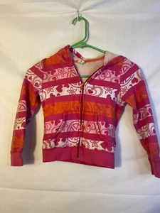 Old Navy Hoodie Hooded Sweatshirt Zips Girls Pink Size Small 6/7 - Picture 1 of 2