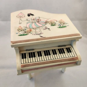 Vintage Piano Musical Jewelry Box by Anita Gay / Beautiful, Wooden & Working - Picture 1 of 12