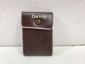 Vintage Kid’s Western "DAVID" wallet- There is a saddle engraved below DAVID - Picture 1 of 5