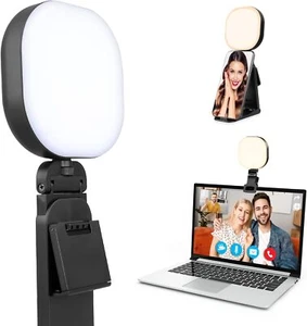 Selfie Light, LED High Power Clip-on Phone Light with Adjustable Stand - Picture 1 of 6